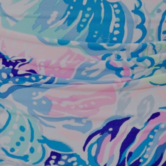 🎉HP🎉 NWT Lilly Pulitzer Justina One Piece Swimsuit Saltwater Blue - Sz 0 - Picture 6 of 12